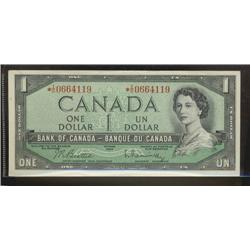 BC-37bA  1954 $1 Beattie-Rasminski *I/O0664119  Original EF-AU.