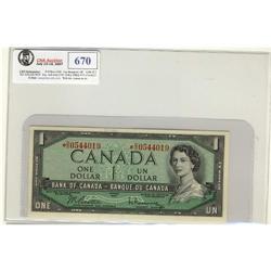 1954 $1, BC37bA, A rare Original example UNC *DO.  A solid note with great margins. *DO0544019