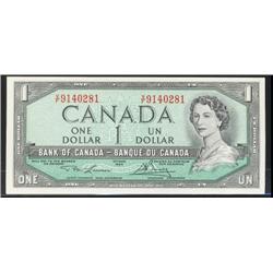 BC-37d  1954 $1 "Crossover" V/F9140281 Choice Unc.  Believed to be very scarce and underrated in boo