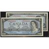 Image 1 : 1954 $5, BC-39bA *WS,  A Gem Original pair of consective notes.  Superb eye appeal with crisp and st