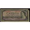 Image 1 : BC-40bA  1954 $10, *UT0272950,  Rare prefix note in Fine condition with portion of upper right hand 