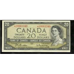 BC-41bA  1954 $20 *A/E0061349, original choice UNC