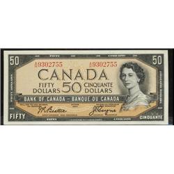 BC-42a  1954 $50 Beattie-Coyne A/H9302755, original uncirculated