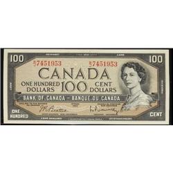 BC-43b  1954 $100 Beattie-Rasminski B/J7451953 Uncirculated.