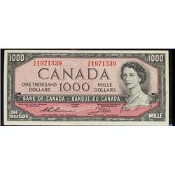 BC-44e  1954 $1000 Thiessen-Crow A/K1971539.  A nice AU example.