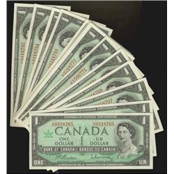 Lot of 32 consecutive 1967 $1 Centennial notes. BC-45b L/O9318765 to 8795.  All choice uncirculated.