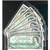 Image 1 : Large lot of 40 "Centennial banknotes". Includes BC-45b 1967 $1 Prefix S/O, P/O, O/O, M/O, I/P, H/P.