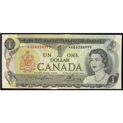 BC-46aA  1973  $1  *AB6054999 in Choice uncirculated!  CCCS UNC-63.  A very rare replacement note!  