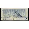 Image 1 : BC-56cA  1986 $5  Bonin-Thiessen FNX8302343  AU, scarce replacement note.