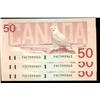 Image 1 : BC-59a 1988 $50 Thiessen Crow, FHE7993462 to 3464. 3 consecutive Gem notes.