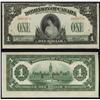 Image 1 : Cutting error note.  1917 $1 .  DC-23a-i.  Crisp Original Princess Patricia $1 example.  The note is
