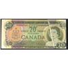 Image 1 : Folding & Cutting Error note.  1969 $20 BC-50a EG4369664.  A large streak on the face of the note an