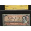 Image 1 : BC-30a  1954 $2 A/B0000184  Devil's face Coyne-Towers "CCGS UNC63" .  A nice choice Unc with low ser