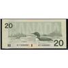 Image 1 : LOW SERIAL NUMBERED NOTE,  AIF0000001  1991 $20   Thiessen-Crow ,Gem Unc.  Very rare and rarely offe