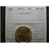 Image 1 : 1913 $5 Gold ICCS MS60