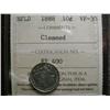 Image 1 : Newfoundland 1888 10¢ ICCS VF30, lightly cleaned.  Rare date.