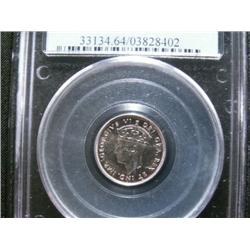 Nfld 1946c 10¢ PCGS MS64, Fully struck with great lustre.