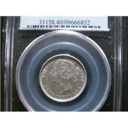 Nfld 1873 20¢ PCGS AU50,brilliant with some lustre.  A scarce date.