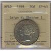 Nfld 1898 "Large W" Obv.1  50¢ ICCS EF40, lightly toned.