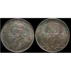 Nfld 1917c 50¢ PCGS MS66PQ+.  Superb immaculate fields.  Outstanding strike.  Excellent eye appeal w