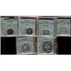 Image 1 : 1955 Proof-Like set, all coins graded CCCS PL65 except the five cents which is PL64. All silver coin