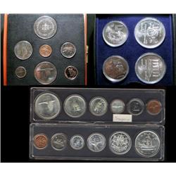 Mint sets, 1949, 1967 grades vary from MS60 to MS64, 1967 Specimen set with silver medal, 1976 Olymp
