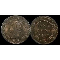 1890H 1¢ ICCS MS65 Red, Excellent strike!  A very difficult date to find in "Gem" condition.  Rare!