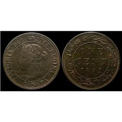 1891 Obv.3 SDSL 1¢ ICCS MS65 Red,Wow! Another amazing Victoria Large cent.   Excellent strike with c