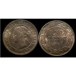 1901 1¢ ICCS MS65 Red, Fully struck with clean fields and superb surfaces.