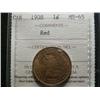 Image 1 : 1908 1¢ ICCS MS65 Red, Fully struck with clean fields and superb surfaces.  Scarce date!