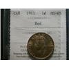 Image 1 : 1911 1¢ ICCS MS65 Red, Fully struck with clean fields and superb surfaces.