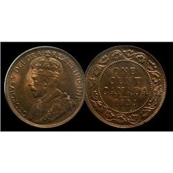 1920 Large 1¢ ICCS MS65 Red, Rare date!  Fully struck with clean fields and amazing surfaces. A true