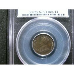1923 1¢ PCGS MS62 Brown. Excellent strike and lots of lustre. Scarce!