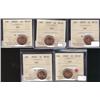 Image 1 : Lot of 5 ICCS graded 1¢; 2002P, 2003P, 2004P, 2005P, 2006P.  All  ICCS MS67 Full red.