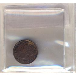1859 Variation DP#2  1¢, F12 cleaned.