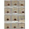 Image 1 : Lot of 13 different "George VI" small cents. All ICCS grades MS64 Red. Includes 1938,1940,1941, 1942