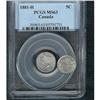 Image 1 : 1881H  5¢  PCGS MS63.  Fully struck with full white luster.