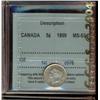 Image 1 : 1899 5¢ CCCS MS63.  Brilliant with touch of gold.