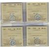 Image 1 : 1914-1920 5¢, Lot of 4 coins all ICCS, includes 1914, 1917 MS63 and 1919, 1920 MS62,