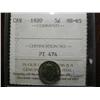 Image 1 : 1920 5¢ ICCS MS65.  Superbly toned.