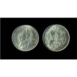 1921 5 Cents  PCGS MS-65.  Very lightly toned. A fully lustrous and mostly brilliant example. Of the