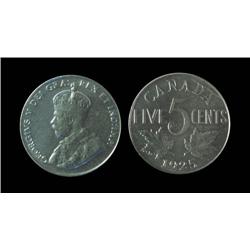 1925  5¢  ICCS MS63. Well struck with clean fields and lovely surfaces.  Very rare in this grade. On