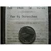 Image 1 : 1926 Far 6 5¢ ICCS VG10, scratches.
