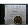 Image 1 : 1942 "Tombac"  5¢  ICCS MS65.  Fully struck with full orange gold luster.  A true "Gem"