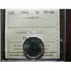 Image 1 : 1944 5¢ ICCS MS66.  A gem issue absolutely flawless.