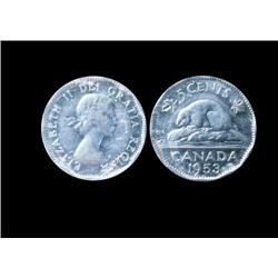 1953  NSF "MULE"  5¢  ICCS EF40. A nice example of this rare variety!