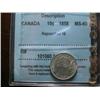 Image 1 : 1858 10¢  CCCS MS60. Brilliant with some gold tone.