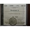 Image 1 : 1898 Obv.6 10¢ ICCS MS60. Superbly struck!