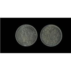 1906 10¢ ICCS MS65PQ.  Light to medium emerald and blue shades over full underlying lustre. Great ey