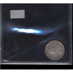 1913 Broad leaves 10¢ F12, rim bumps. Key date.